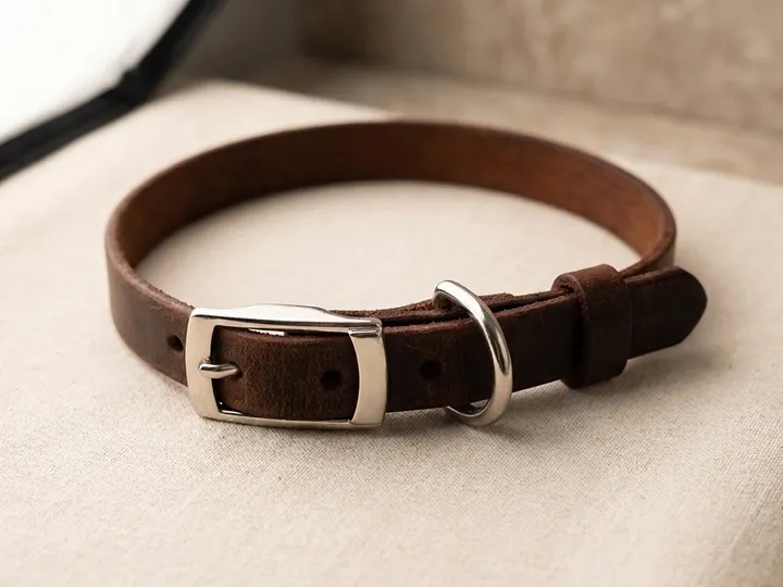 Deri Kedi Tasması — Handcrafted